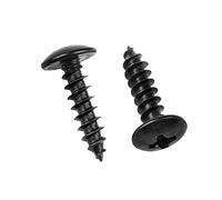 ORANXIN M3 x 6mm 100 Pcs Cabeza redonda Tornillos para madera Acero carbono Cruz Cabeza de seta Tornillos Autorroscantes