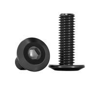 ORANXIN M5 x 20mm 20 Pcs Grande Cabeza plana Biselado Hexagonal interno Pernos Acero inoxidable 304 Borde biselado Muebles Allen Tornillos de máquina