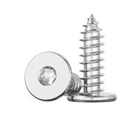 ORANXIN M5 x 30mm 20 Pcs Extra fino Cabeza plana Torx Tornillos autorroscantes Acero inoxidable 304 Estrella Perfil bajo Tornillo para madera