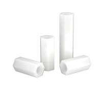 ORANXIN M5 x 55mm 10 Pcs Nylon Separador Tornillos Doble Pasante Rosca Hembra Espaciador informáticos Standoffs PCB tarjeta madre Hueco Aislamiento Plástico Pilar