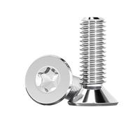 ORANXIN M8 x 14mm 10 Pcs Torx Pernos avellanados Acero inoxidable 304 Estrella Cabeza plana Antirrobo Antimanipulación Tornillos de máquina