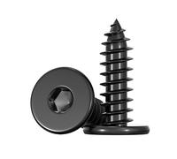 ORANXIN M8 x 40mm 10 Pcs Hexagonal interno Extrafinos Cabeza plana Tornillos autorroscantes Acero inoxidable 304 Perfil bajo Avellanados Tornillos autoperforantes