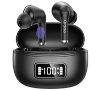 oraolo Auriculares Inalambricos Bluetooth 5.4, Cascos Inalámbricos Cancelación de Ruido, Auriculares Inalámbricos Deportivos 48H Headphones con Carga Rápida USB, IPX7 Impermeable, Ajuste Cómodo