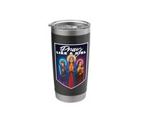 Orar como una niña Católica Mujeres Santa Teresa Juana de Arco María Vaso térmico de acero inoxidable de doble pared