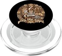Orar como una niña Santos católicos Gianna Therese Kateri Joan PopSockets PopGrip para MagSafe