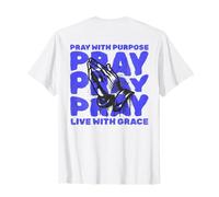 Orar con Propósito Viva Gracia Religiosa Cristiana Dios Fe Camiseta