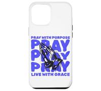 Orar con Propósito Viva Gracia Religiosa Cristiana Dios Fe Carcasa para iPhone 12 Pro MAX