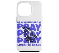 Orar con Propósito Viva Gracia Religiosa Cristiana Dios Fe Carcasa para iPhone 13 Pro