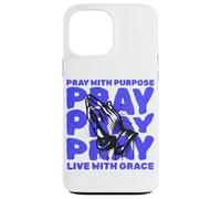 Orar con Propósito Viva Gracia Religiosa Cristiana Dios Fe Carcasa para iPhone 13 Pro MAX