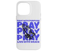 Orar con Propósito Viva Gracia Religiosa Cristiana Dios Fe Carcasa para iPhone 14 Pro MAX
