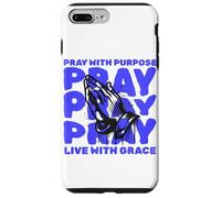 Orar con Propósito Viva Gracia Religiosa Cristiana Dios Fe Carcasa para iPhone 7 Plus/8 Plus