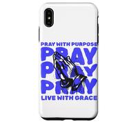Orar con Propósito Viva Gracia Religiosa Cristiana Dios Fe Carcasa para iPhone XS MAX