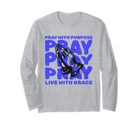 Orar con Propósito Viva Gracia Religiosa Cristiana Dios Fe Manga Larga