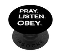 Orar Escuchar Obedecer PopSockets PopGrip Adhesivo