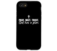 Orar Esperar Confiar Dios Tiene Un Plan Cruz Cristiana Fe Jesús Carcasa para iPhone SE (2020) / 7/8
