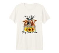Orar hasta Que Las Vacas vuelvan a casa - Vida en el Campo, Amantes de Las Vacas Camiseta Premium