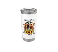 Orar hasta que las vacas vuelvan a casa - Vida en el campo, amantes de las vacas Vaso térmico de acero inoxidable de doble pared