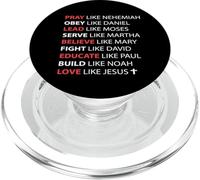 Orar Obedecer Liderar Servir Creer Amor Como Jesús PopSockets PopGrip para MagSafe