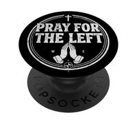 Orar por la declaración de fe Cristiana audaz de la Izquierda PopSockets PopGrip Adhesivo