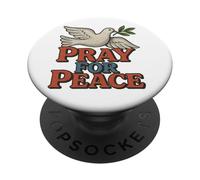 Orar por la Paz Paloma de la Esperanza y la Paz PopSockets PopGrip Adhesivo