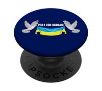 Orar por Ucrania Paloma de la paz PopSockets PopGrip Adhesivo