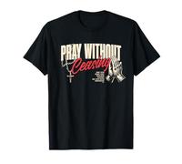 Orar sin Cesar Religioso Cristiano Dios Fe Jesús Camiseta