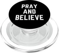 Orar y Creer fe Cristiana Jesús Biblia Adoración PopSockets PopGrip para MagSafe