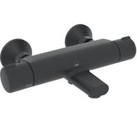 Oras Nova grifo de bañera y ducha a pared con termostato negro 7462U-33