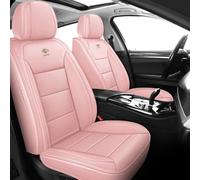 ORAWLE Fundas de asiento de coche Fundas de asientos de coche universales Set para Audi A3 Cabriolet 3 puertas 2008-2018 Accesorios para coche: Rosa