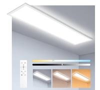 Oraymin Lámpara de Techo LED Panel Dimmable 120x30CM con Control Remoto, 36W 3960LM, Panel de Techo con Función de Memoria, 3000K-6500K, Luz de Día, para Cocina, Oficina, Garaje, Sala de Estar