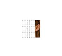 ORAZIO 18 Piezas Piercing Nariz Acero Quirurgico Piercing Oreja Plata Pendientes Piercing Tragus Mujer Hombre Labio Piercing Helix