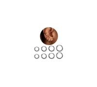 ORAZIO 4 Pares Pendientes Aro Negros Mujer Hombre Pendientes de Aro Pequeños Pendientes Acero Inoxidable Pendientes Aros Negros Joyas Mujer 6MM 8MM 10MM 12MM