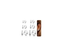 ORAZIO 6 Pares Pendientes Aro Plata Mujer Pendientes De Plata Hipoalergenicos Aros De Plata Mujer Aretes De Regalo 7/8/9/10/12/14MM