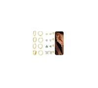ORAZIO 8 Pares Pendientes Dorados Mujer Pendientes Acero Quirurgico Piercing Oreja 14K Oro Mujer Pequeños Aros Pendientes Acero Inoxidable Stud Pendientes Hipoalergenicos Cartílago Piercing Joyas
