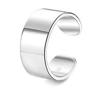 ORAZIO Pendientes de Plata de Ley 925 Con Circonita Cúbica Sin Perforación Cartílago de Hélice Falso Pendientes de Caracola Para Mujer