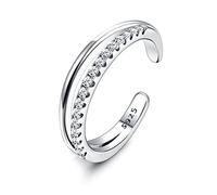 ORAZIO S925 Anillos de Plata Esterlina del Dedo del Pie para Las Mujeres Flecha Infinito Celtic Knot Daisy Anillos del Dedo del Pie con Estilo Anillos de Banda Ajustable