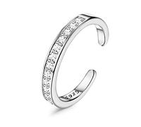 ORAZIO S925 Anillos de Plata Esterlina del Dedo del Pie Para Las Mujeres Flecha Infinito Celtic Knot Daisy Anillos del Dedo del Pie con Estilo Anillos de Banda Ajustable