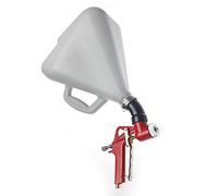 ORAZIO Textura Pintura Pistola Pulverizadora 10L 3 Boquillas Alimentación de Tolva de Aire Air Hopper Feed para Pared de Techo Yeso Pintura Barnizado 221473