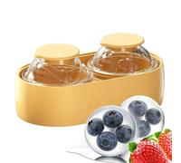 Orb Freezing Creator Set | Silicone ABS 13.6x5.7x7.3cm Release Tray | Whisky Bourbon Cocktail Sphere Spirit Drink Round Iceform Tool | Home Party Kitchen Picnic Camping Outdoor Leisure