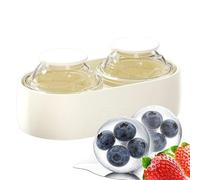 Orb Freezing Creator Set | Silicone ABS 13.6x5.7x7.3cm Release Tray | Whisky Bourbon Cocktail Sphere Spirit Drink Round Iceform Tool | Home Party Kitchen Picnic Camping Outdoor Leisure