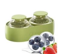 Orb Freezing Creator Set | Silicone ABS 13.6x5.7x7.3cm Release Tray | Whisky Bourbon Cocktail Sphere Spirit Drink Round Iceform Tool | Home Party Kitchen Picnic Camping Outdoor Leisure