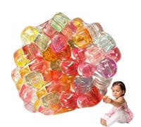 Orbe esponjosa elástica, Gadget de de presión vibratorio, emoción de ventilación con la Mano, Juego de Bolas antiestrés llenas de Gel Flexible, Juguete portátil con diseño de lis