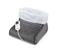 Orbegozo AHB 5000 Calentador de Pies Eléctrico, 100 W, Microfibra Ultra Suave, Gris, 3 Niveles de Potencia, Apagado Automático 90 Minutos