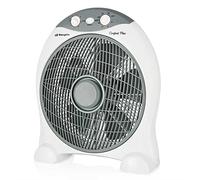 Orbegozo Ventilador de suelo BF 1030 45 W 3 velocidades 30 cm temporizador 2 h antivuelco asa blanco