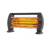 Orbegozo BP 0206 Estufa de Cuarzo Portátil 1200W - Radiador de 3 Tubos (400W/800W/1200W), Protector Térmico, Antivuelco, Asa y Recogecables