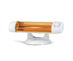 Orbegozo BP 5003, Estufa de Cuarzo, 1200 W, pantalla orientable, emisión instantanea de calor, control rotatorio, 2 niveles calor, color blanco