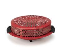 Orbegozo BR 90 Brasero Eléctrico para Mesa Camilla 900W - Con reflector de calor, 2 Resistencias Blindadas, 2 Niveles de Potencia (450W/900W), Asas de Toque Frío y Rejilla de Seguridad