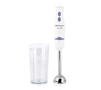 Orbegozo BT 1220 - Batidora de mano, 2 velocidades, 400 W de potencia, brazo de acero inoxidable, incluye vaso medidor de 600 ml con tapa