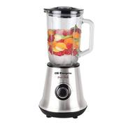Orbegozo BV 3500 - Batidora de Vaso de Cristal 500W 2 Velocidades Gris