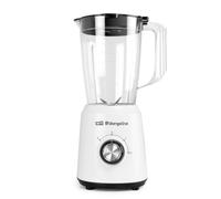 Orbegozo BV 5035 - Batidora Vaso, Capacidad 1.5 L, Cuchilla Acero Inox, 2 Velocidades, Turbo, 500 W